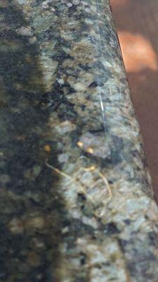 The string or hair pulled from salsa