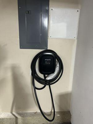 Level II charger installed in Garage.