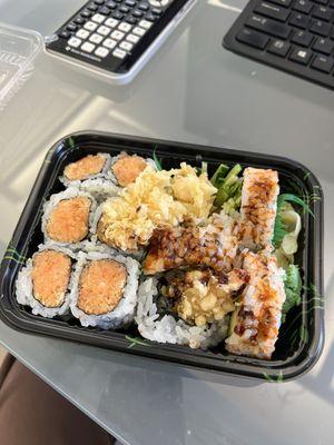 Salmon and Shrimp Tempura