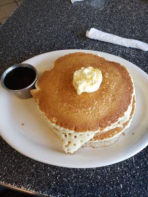 Light, very fluffy pancakes. They were so good.