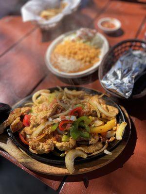 Chicken fajitas