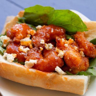 Our Buffalo Shrimp Po' Boy
