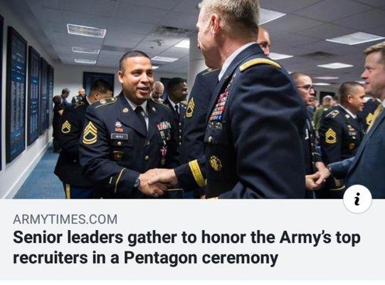 Come by and see a SFC Nieves a US Army Reserve recruiter who was recognized as the best of best during the 1st quarter of FY 19