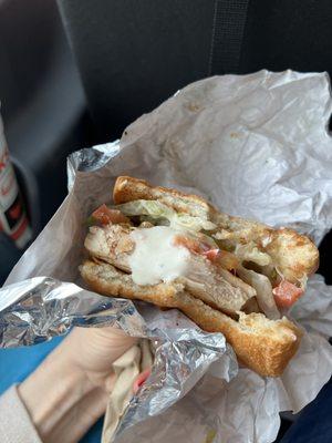 Grilled chicken sandwich