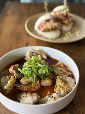 Spicy Truffle Wontons (Insta @badothebite)