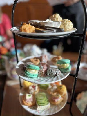 Tier 2 of O'Henry Tea with assorted sweets