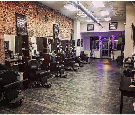 A view of inside the Barbershop.