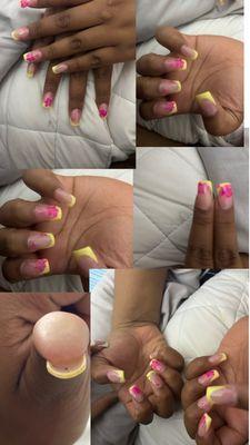 The nails I received