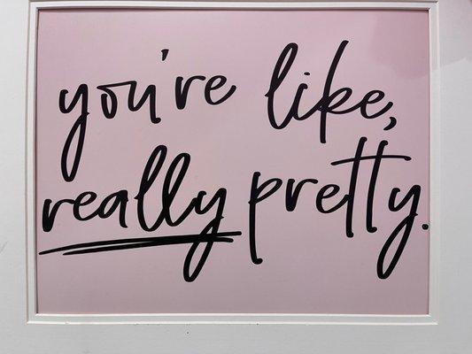 Sign in the women's bathroom made my day!