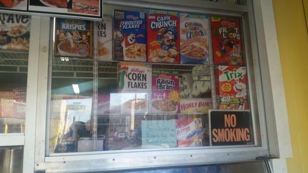 They sell cereal too.