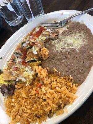 Breakfast omelette meal