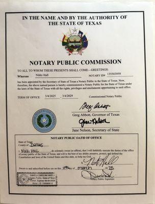 Nikki Hall Notary Public