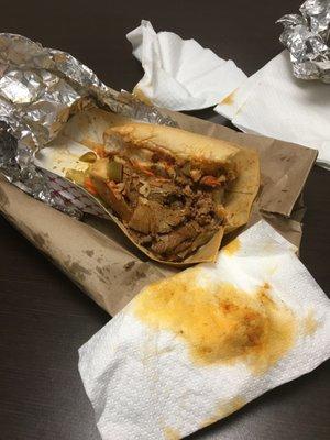 Hot Italian beef