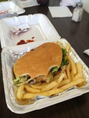 The "Slammer" with fries.