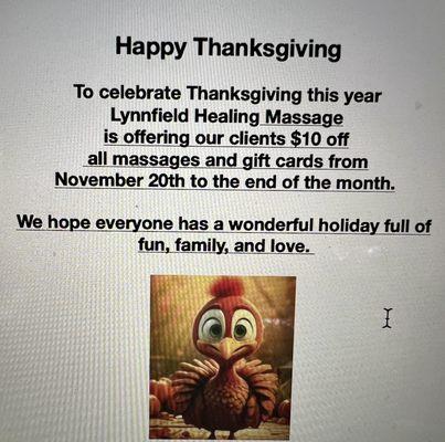 Happy Thanksgiving