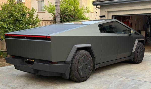 Full color change PPF from Stainless steel to Dark-Matte green