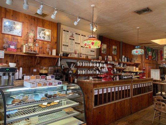 Inside the coffee shop