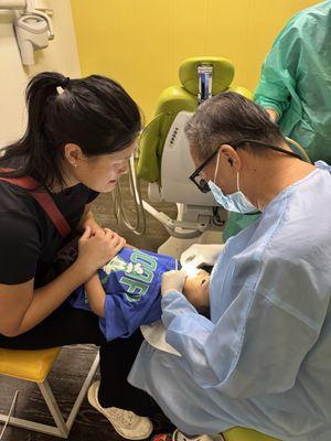 Dr. Eddie with my 2.5 year old