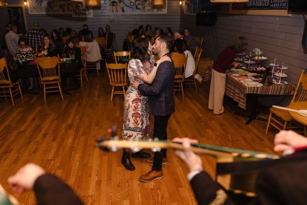 main room in front of stage