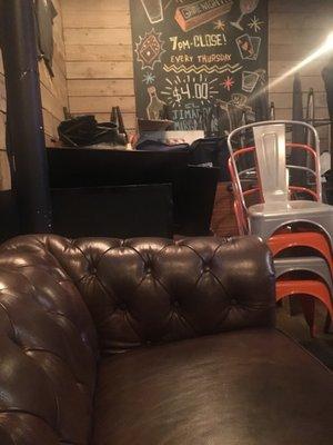 Inside couch and board. Nothing happening with covid rn