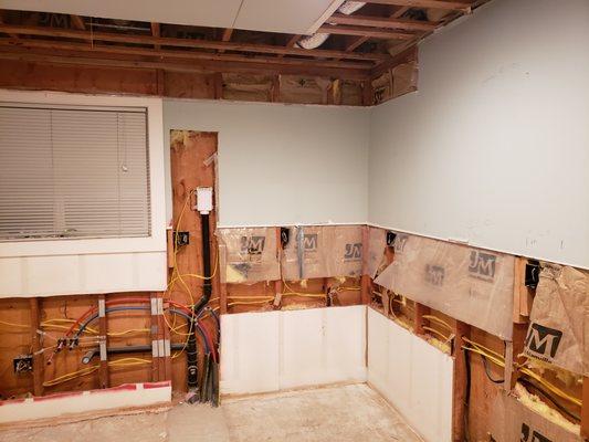 Uncompleted kitchen remodel before