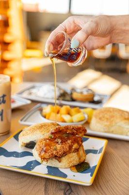 Boozy Bird with Bourbon Maple Syrup