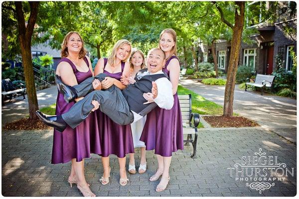 WE love when our grooms are having as much fun as us!