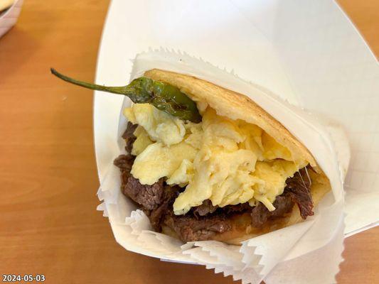 Gordita - Bistec Con Huevo