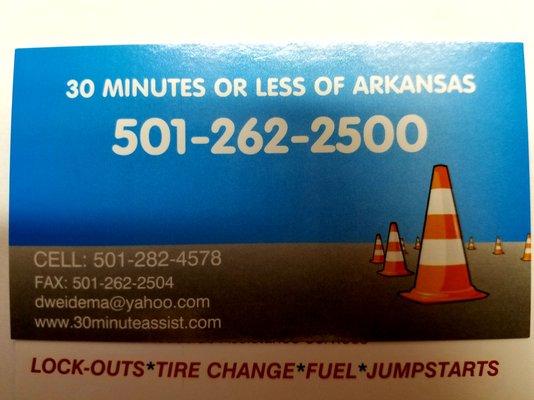 30 Minutes or Less Roadside Assistance