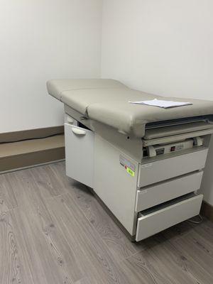 Bed in consult room