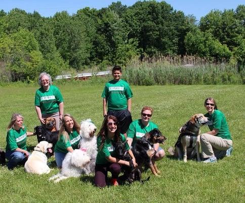 A few members of our Sit Means Sit & Bright and beautiful therapy dog team.