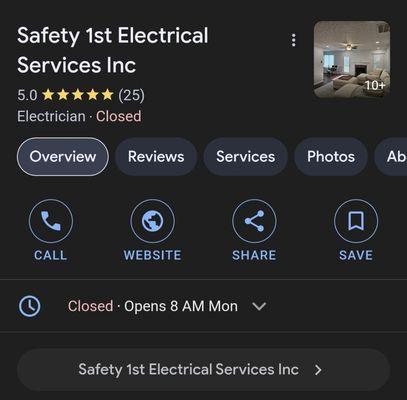 Safety 1st Electrical Services