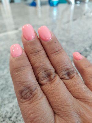 My nail color is not coral.