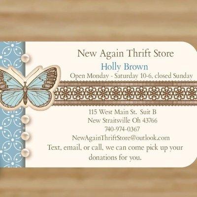 New Again Thrift Store