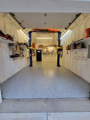 Epoxy Custom Floor Coating - Garage AFTER