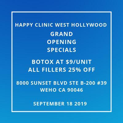 First time patients specials!