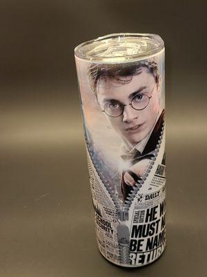 Custom made tumbler
showing 3 images of same one so you can see around it