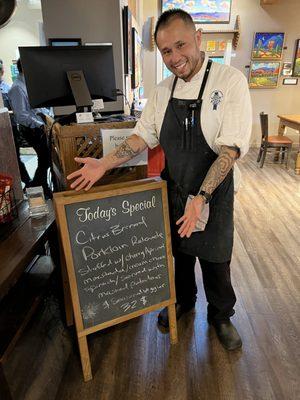 Chef Rey Melton - a nice and very talented young man