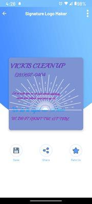 Vicki's Clean Up