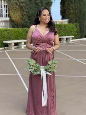 Bridesmaid dress after alterations