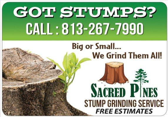 Sacred Pines Stump Grinding and Removal