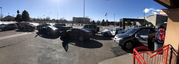 Double line with no help and only one line moving