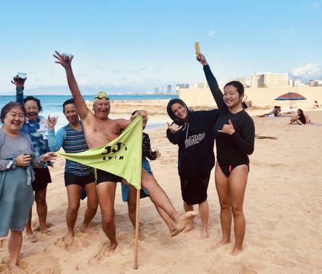 Weekly ocean swims!  Every week a different swim spot!  Adventure swimming, great friends and fitness!  JJ's Swim and Fitness is Aloha!