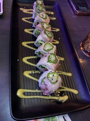 Malibu roll! Specially recommended by the best waiter around, Joey!