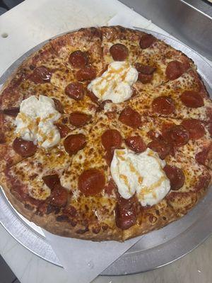 Our Spicy Honey Pepperoni Pizza will make addicted