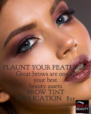 Flaunt Your Features And Book Your Brow Tint Appointment Today