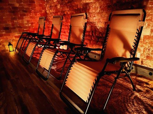 Large salt room (Halotherapy).
