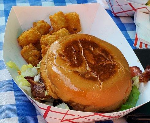 Classic bacon and cheese with Tots