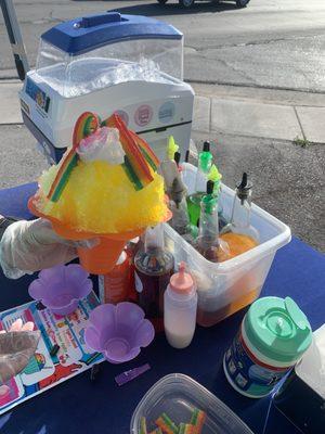 A wide variety of toppings and candies to choose from, you can customize your treat just the way you like it!