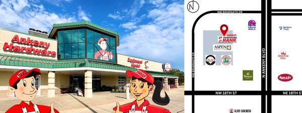 Ankeny Hardware Hank at 1802 N Ankeny Blvd in Ankeny, Iowa